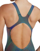 TYR - Women's Avictor 2.0 Luminis Open Back - Electric Lime - Model Back Close Up