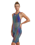 TYR - Women's Avictor 2.0 Luminis Open Back - Electric Lime - Model Front/Side