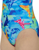 Zoggs -ZO-4633110-Girls-Dolphine-Sprintback_Simply-Swim-pattern