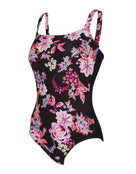 Zoggs - Artisan Adjustable Classicback Swimsuit - Black/Pink - Product Front