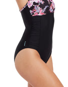 Zoggs - Artisan Multiway Swimsuit - Black/Pink - Model Side Close Up