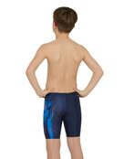 Zoggs - Boys Combat Mid Swim Jammer - Blue - Model Back