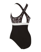 Zoggs - Classique Dakota Crossback Swimsuit - Black/White - Product Back