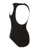 Zoggs - Classique Hi Front Swimsuit - Black/White - Product Back