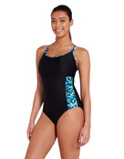 Cyber Multiway Swimsuit - Black/Blue