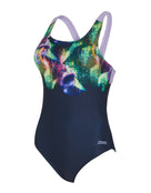 Zoggs - Eclipse Speedback Swimsuit - Navy/Multi - Product Front