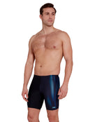 Zoggs - Extender Mid Swim Jammer - Black/Blue - Model Side