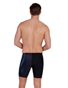 Zoggs - Extender Mid Swim Jammer - Black/Blue - Model Back