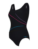 Zoggs - Macmasters Scoopback Swimsuit - Black/Multicolour - Product Front