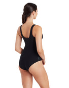 Zoggs - Macmasters Scoopback Swimsuit - Black/Multicolour - Model Back