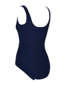 Macmasters Scoopback Swimsuit - Blue/White - Product Back