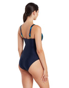 Zoggs - Purity Adjustable Classicback Swimsuit - Blue/Green - Model Back