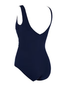 Zoggs - Sapphire Wrap Front Swimsuit - Navy/Blue - Product Back