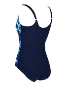 Zoggs - Sapphire Adjustable Scoopback Swimsuit - Navy/Blue - Product Back