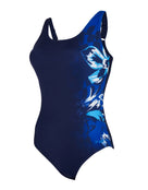 Zoggs - Sapphire Adjustable Scoopback Swimsuit - Navy/Blue - Product Front