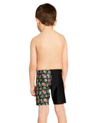 Zoggs - Tots Boys Finzilla Mid Swim Jammer - Black/Multi - Model Back