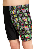 Zoggs - Tots Boys Finzilla Mid Swim Jammer - Black/Multi - Model Side