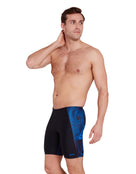 Zoggs - Web Cruise Mid Swim Jammer - Black/Blue - Model Side