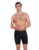 Zoggs - Web Cruise Mid Swim Jammer - Black/Blue - Model Front