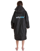 Dryrobe Childrens Advance Long Sleeve - 10-13 yrs/Black/Blue - Back