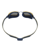 Aqua Sphere Fastlane Swim Goggle - Navy/Gold/Titanium Mirrored Lens - Back