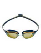 Aqua Sphere Fastlane Swim Goggle - Navy/Gold/Titanium Mirrored Lens - Front