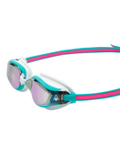 Aqua Sphere Fastlane Swim Goggle - Pink/Blue/Titanium Mirrored Lens - Side