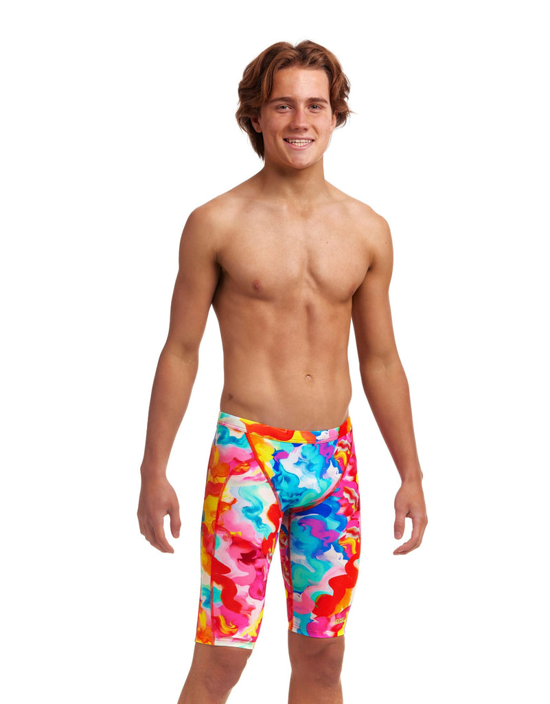 Funky Trunks Boys Messy Monet Swim Jammer | Simply Swim | Simply Swim UK