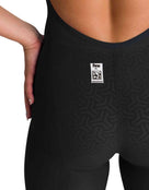 Arena Womens Powerskin Carbon Glide Swim Kneeskin - Black/Gold - Back Close Up